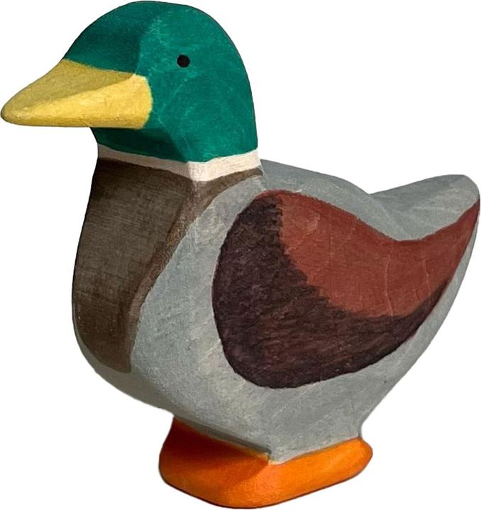 Produktbild Natura Punto Holztier Ente, handgefertigt, 7,5 x 6 x 2 cm