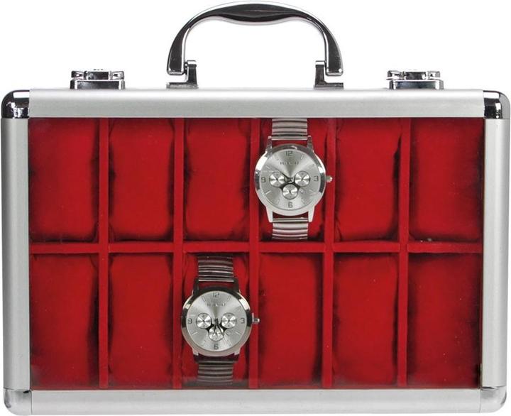 Image du produit Safe Coffret montre aluminium velours rouge