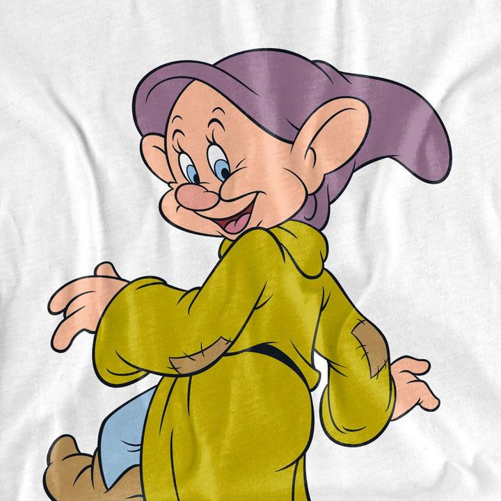 Actual product image Snow White Unisex Adult Dopey Poses T-Shirt (XL)