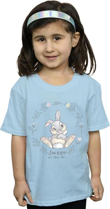 Actual product image Disney Girls Bambi Thumper Sweet As Can Be Cotton T-Shirt (140, 146)