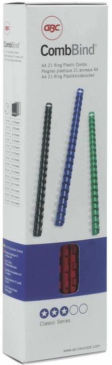 Image du produit GBC dos de reliure 14mm, 21 anneaux, noir, 100 pcs.