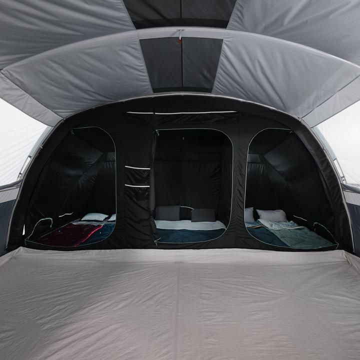 Actual product image Quechua Familienzelt Stangenaufbau - Arpenaz 6.3 F&B 6 Personen 3 Kabinen (25.75 kg, 6 persons)