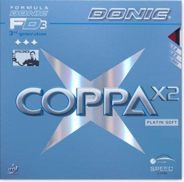 Actual product image Donic Coppa X2 (Platinum Soft) rubber (1.80 mm)