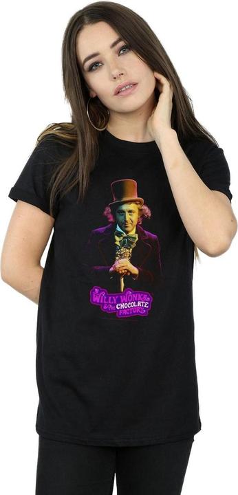 Immagine prodotto Willy Wonka & the Chocolate Factory Dark Pose Maglietta Ampia Donna (L)