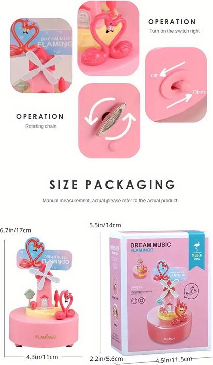 Actual product image Activity Board Carousel music box, Musical toy, Spinning music box, Spin music box