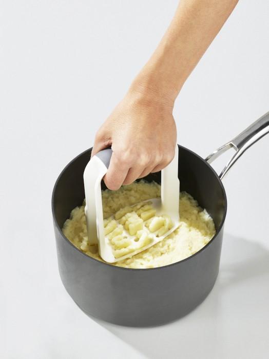 Actual product image Joseph Joseph Easy-Mash Ergonomic Potato Masher - White