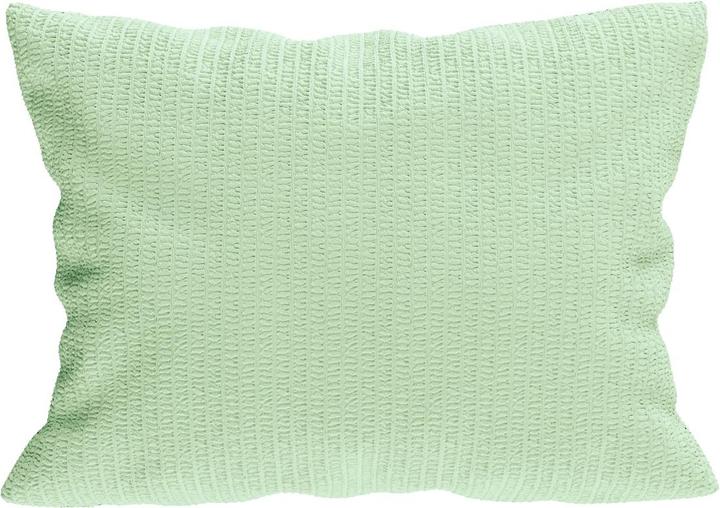 Actual product image Lotus Bettwaren Bettwäsche Satin Seersucker uni (Pillowcase, 40 x 40 cm)