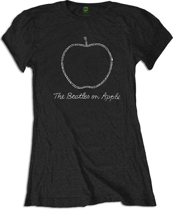 Actual product image Womens/Ladies On Apple Diamante T-Shirt (S)