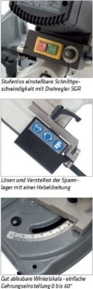 Actual product image Elmag TB 150 Vario metal band sawing machine