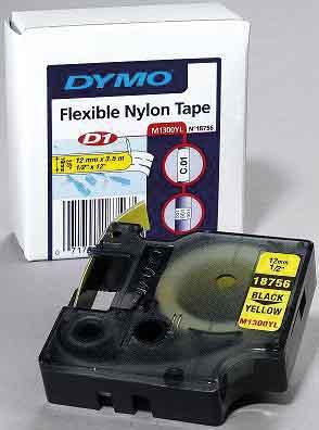 Produktbild Dymo 12mm Nylon Schriftband (1.20 cm, Gelb)