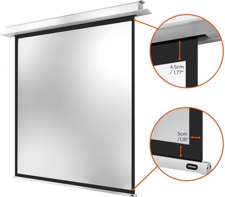 Actual product image Celexon Built-in screen Motor Professional + 180x180cm 1:1 (100", 1:1)