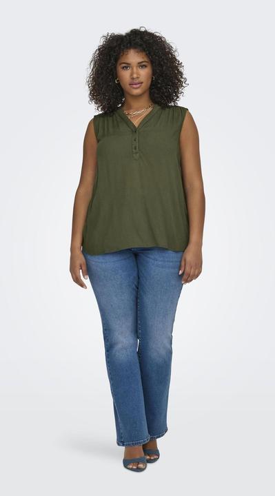 Produktbild Only Normal geschnitten V-Ausschnitt Curve Tank-Top Top (42)