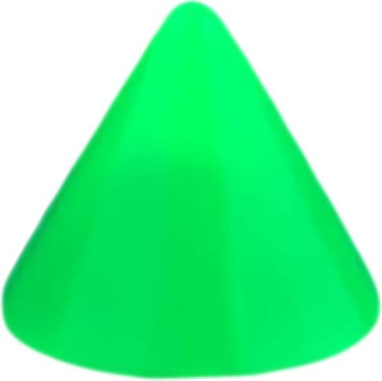 Produktbild Star Piercing Cone Neon grün (ohne Messing, Acryl)