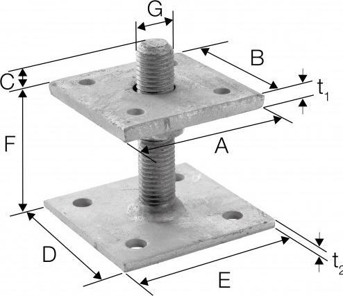 Actual product image Simpson Sst Support foot (Support foot, 1 pcs.)