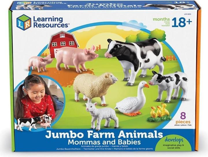 Actual product image Learning Resources Jumbo Mother and Baby Figure - Pets (LER0835)