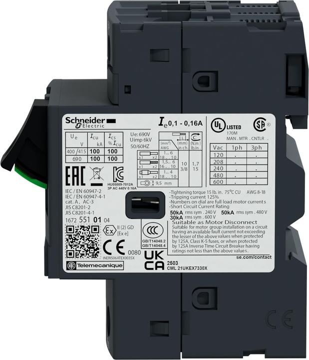 Immagine prodotto Schneider Electric SCHN Interruttore di protezione del motore