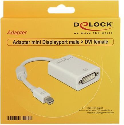 Immagine prodotto Delock Adattatore per monitor Mini-Displayport su DVI (DVI, 18 cm)