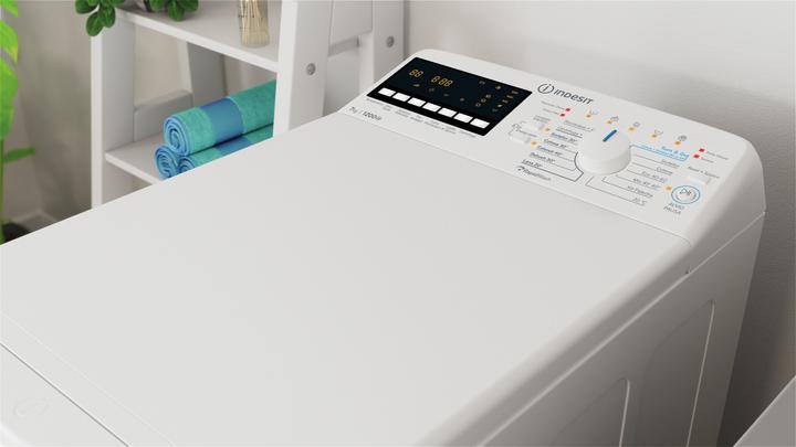 Image du produit Indesit Turn&GO BTW B7231P FR Lave-linge à chargement par le haut 7 kg 1200 tr/min Blanc (7 kg, Vers le bas)