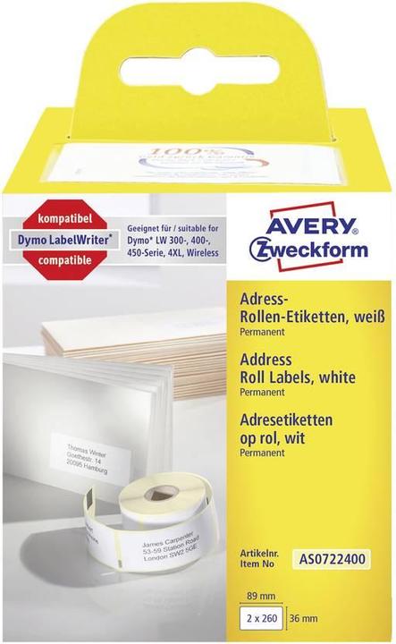 Produktbild Avery Rollenetiketten