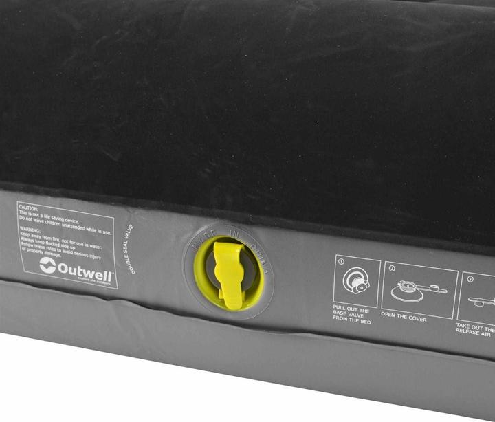 Produktbild Outwell Ausgezeichnete Einzelschlafmatte, Flock, Schwarz und Grau
