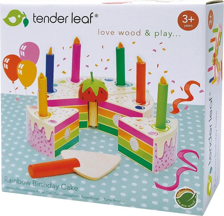 Produktbild Tender Leaf Toys Geburtstagskuchen Regenbogen