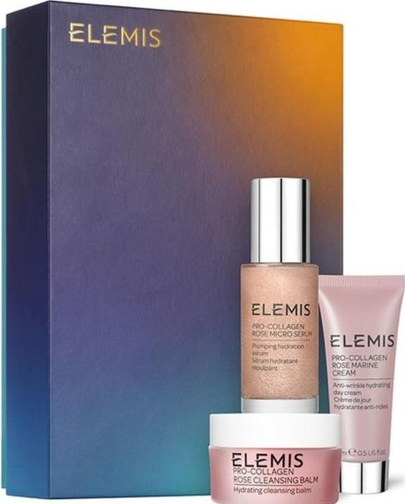 Produktbild Elemis SET Pro-Collagen Rose Icons balsam oczyszczający do twarzy 15ml + serum do twarzy 30ml + krem
