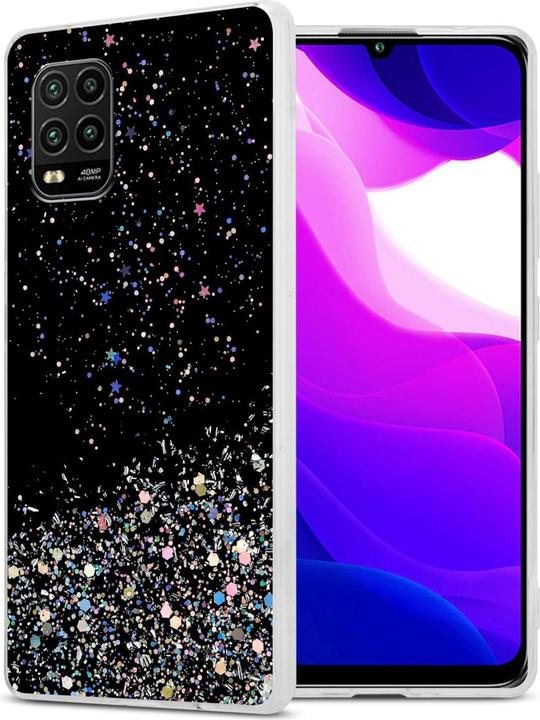 Schwarz mit Glitter