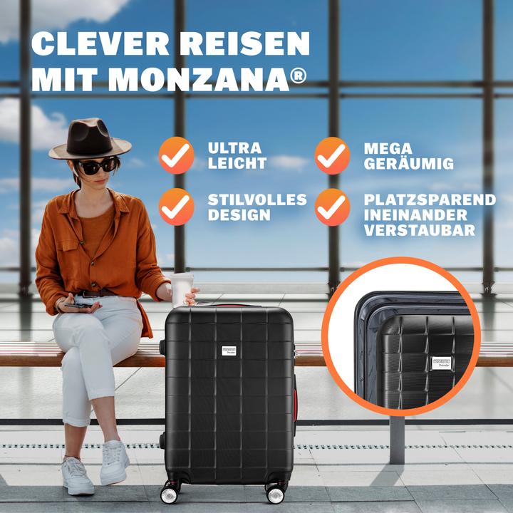 Produktbild Monzana Kofferset (105 l, M (50 - 90l), L (90 - 115l), XL (ab 115l))