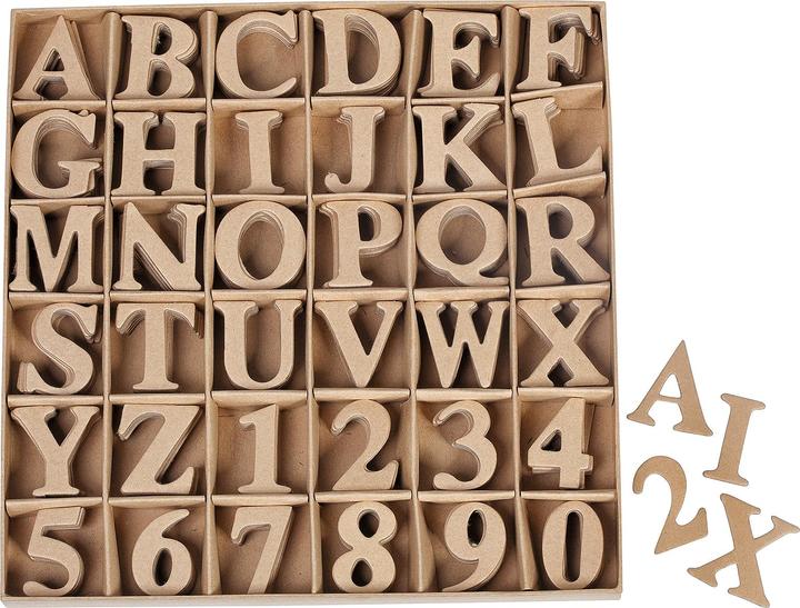Produktbild VBS XXL Buchstaben- und Zahlensortiment, 360 Stück