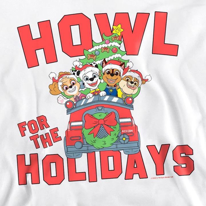 Actual product image Paw Patrol Unisex Adult Howl For The Christmas Holidays Sweatshirt (M)