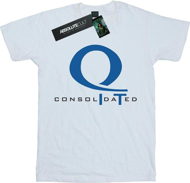 Actual product image Womens/Ladies Arrow Queen Consolidated Logo Cotton Boyfriend T-Shirt (XXL)