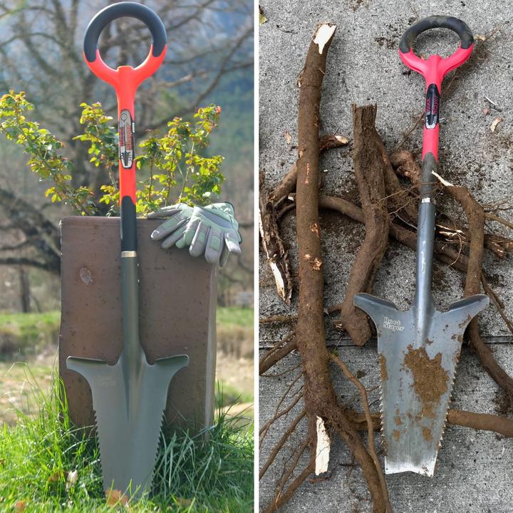 Image du produit Root Slayer Garden Spade avec lame de couteau
