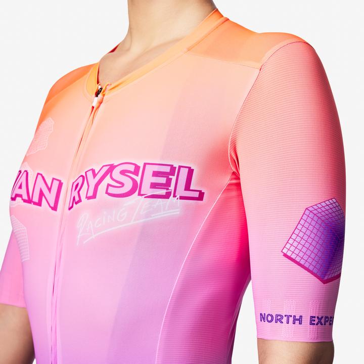 Image du produit Van rysel Maillot de vélo route manches courtes été, RCR 2 Flanders 90's LTD édition orang (L)