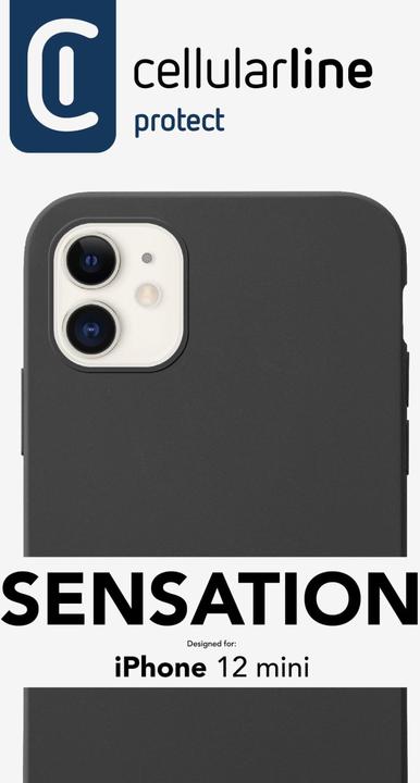 Actual product image Cellularline Sensation - Cover - Apple - iPhone 12 mini - 13.7 cm (5.4 inches) - Black (Apple iPhone 12 mini)