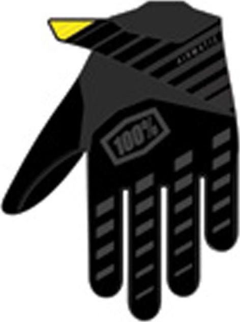 Image du produit 100% Gants Airmatic Youth noir-charcoal KXL (XXL)
