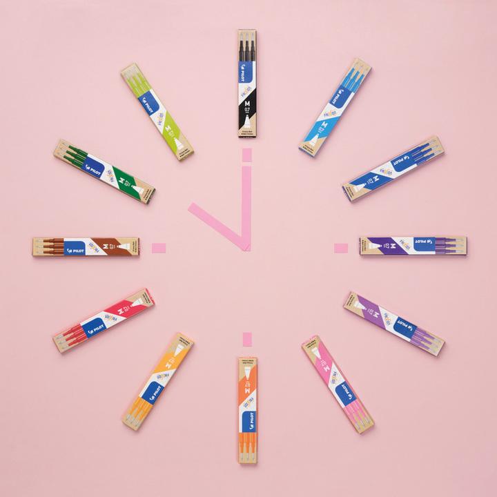 Actual product image Pilot FriXion Refill Set à 3 (Refill, Orange, 0.35 mm)
