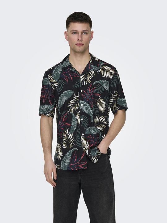 Produktbild Only & Sons Onswayne Life Aop Ss Viscose Shirt Noos (XS)