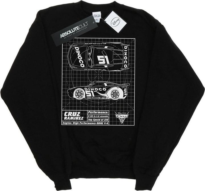 Produktbild Disney Cars Cruz Ramirez Blueprint Sweatshirt Mädchen (140, 146)