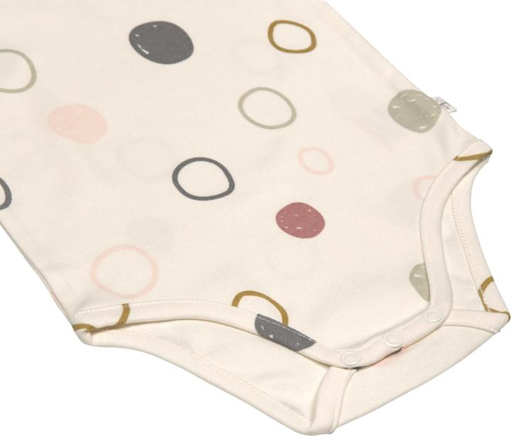 Produktbild Lässig Langarm-Body Kreise Weiss Gr. 86/92 (92)