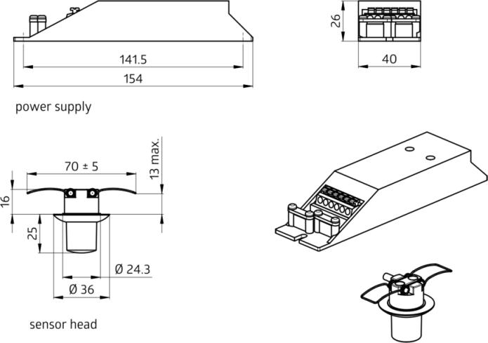 Produktbild BEG 92932 Präsenzmelder PD9-M-SDB-GH-DE (1.75 m)