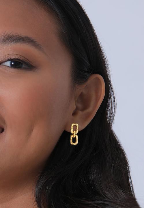 Image du produit Elli Boucles d'oreilles Boucles d'oreilles Rectangle Vintage 925 argent (Argent sterling 925)