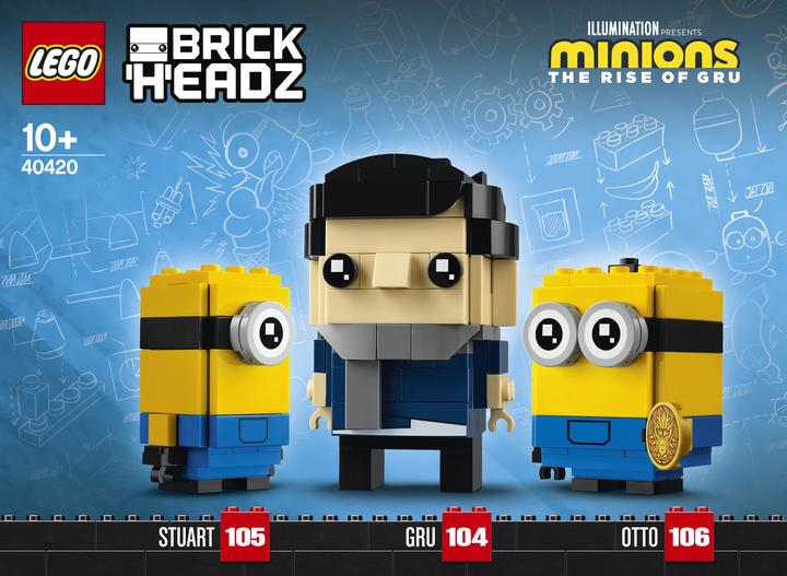 Produktbild LEGO Gru, Stuart & Otto (40420, LEGO Brickheadz)
