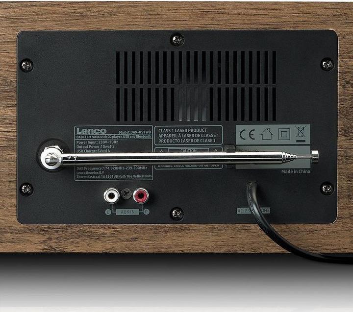 Actual product image Lenco DAR-051 (DAB+, FM, Bluetooth)
