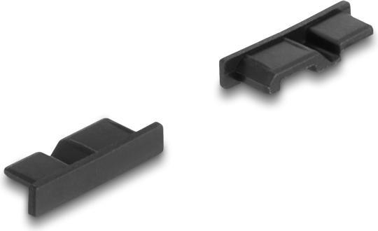 Actual product image Delock Dust cover for USB 3.0 type Micro-B socket without handle 10 pieces black