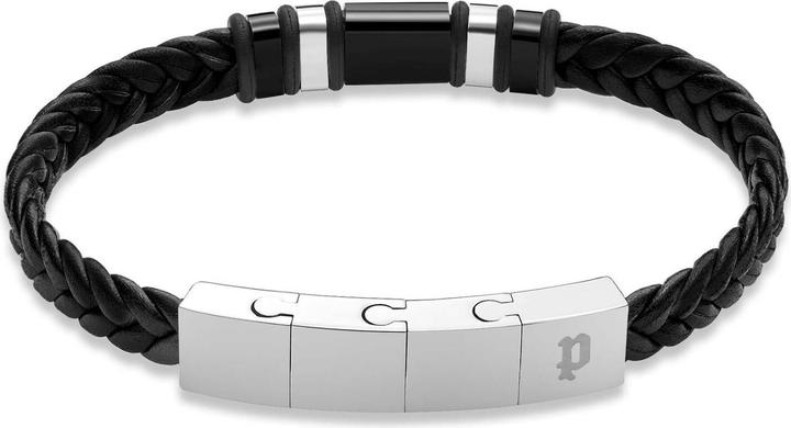 Actual product image Police Wavebreaker (1.10 cm, Stainless steel/leather)