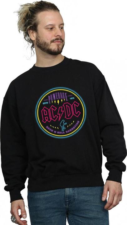 Actual product image AC/DC Mens Circle Neon Cotton Sweatshirt (XL)