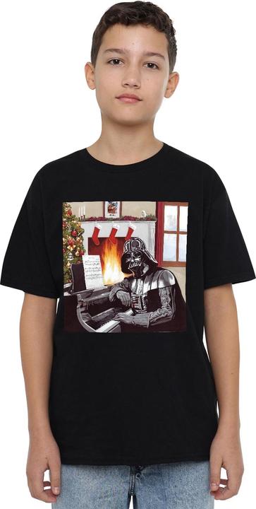 Actual product image Star Wars Childrens/Kids Christmas Carols Darth Vader T-Shirt (128)