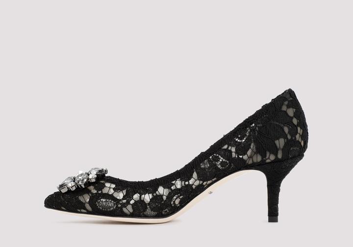 Immagine prodotto Dolce & Gabbana bellucci black lace pumps with crystal application (36)