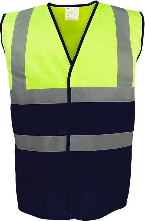 Yoko Erwachsene Zweifarbige HiVis Weste (M)