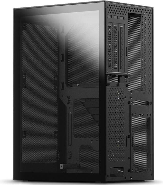 Actual product image Ssupd Meshlicious Tempered Glass Side Panel - black tinted (Mini-DTX, Mini-ITX)